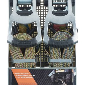 Keeper 1.25 in. W X 16 ft. L Camo Tie Down w/Ratchet 1000 lb 2 pk