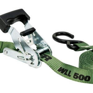 Keeper 1 in. W X 12 ft. L Green Ratchet Tie Down Strap 500 lb 1 pk