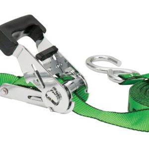 Keeper 1 in. W X 16 ft. L Green Ratchet Tie Down Strap 500 lb 1 pk