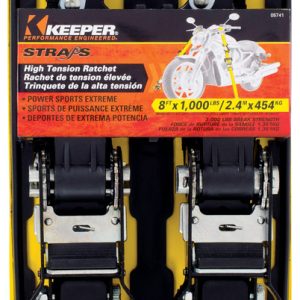 Keeper 1-1/4 in. W X 8 ft. L Black Tie Down Strap 1000 lb 1 pk