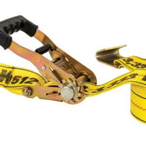 Keeper 2 in. W X 27 ft. L Yellow Ratchet Tie Down Strap 3333 lb 1 pk