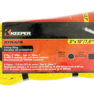 Keeper 10 ft. L Yellow Lifting Sling 17600 lb 1 pk