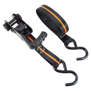 Keeper Ergo-Torque 1 in. W X 10 ft. L Black Ratchet Tie Down Strap 500 lb 4 pk