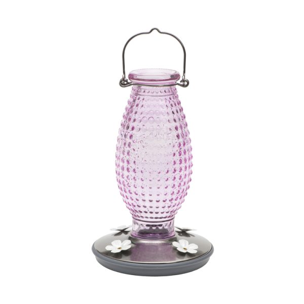 Perky-Pet Hummingbird 16 oz Glass/Metal Nectar Feeder 4 ports