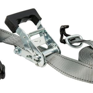 Keeper 1 in. W X 16 ft. L Gray Tie Down w/Ratchet 1000 lb 1 pk