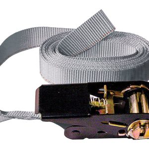 Keeper 1 in. W X 13 ft. L Gray Tie Down w/Ratchet 400 lb 1 pk