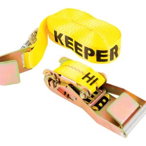 Keeper 2 in. W X 30 ft. L Yellow Tie Down Strap 3333 lb 1 pk