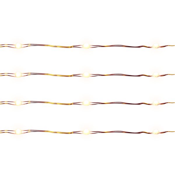 Living Accents LED Big Seed Light Set Warm White 16.5 ft. 100 lights