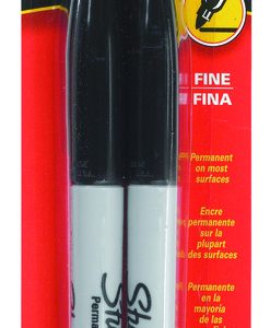 Sharpie Black Fine Tip Permanent Marker 2 pk