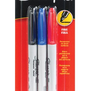 Sharpie Assorted Fine Tip Permanent Marker 3 pk