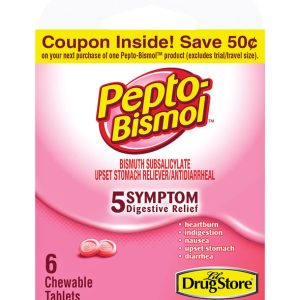 Pepto Bismol Lil Drugstore Upset Stomach Reliever 6 ct