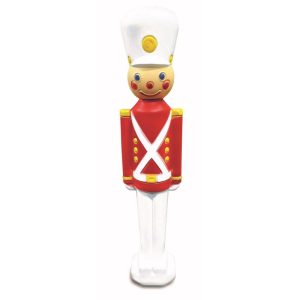 Union Products Multi 32 in. Lighted Toy Soldier with Black Hat Blow Mold