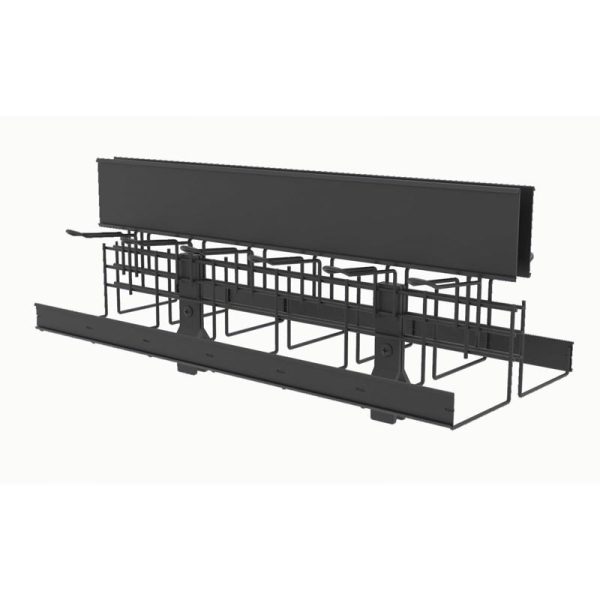 Vulcan Industries 25 in. H X 12 in. W X 6 in. L Black Core Assortment Display Shelf Metal