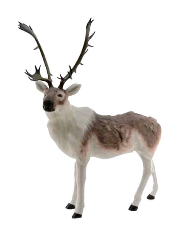 Decoris 56.7 in. Life-Size Plush Deer with Antlers Yard Decor