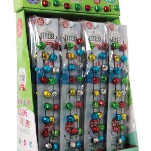 DM Merchandising Lotsa Lights Light up Bells Necklace Metal 1 pk