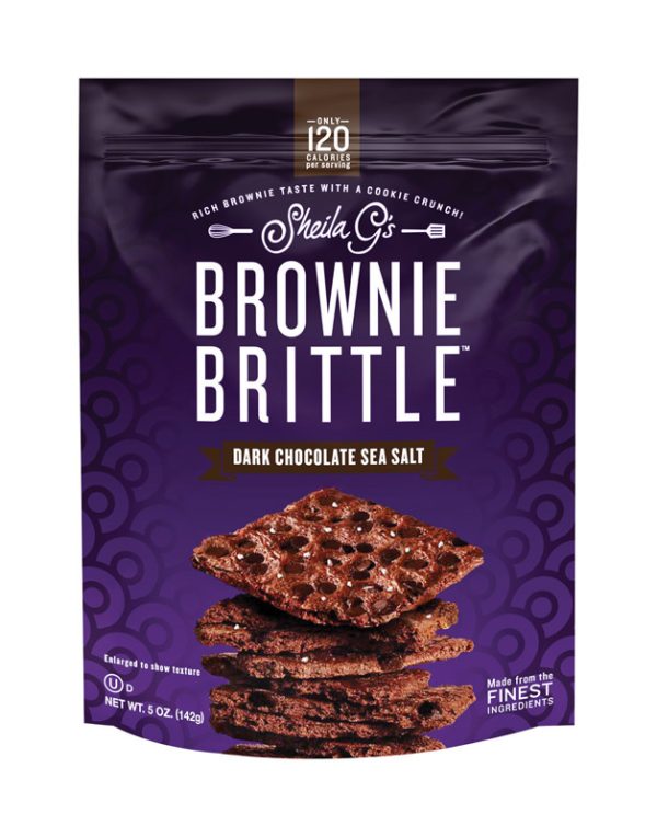 Sheila G's Dark Chocolate/Sea Salt Brownie Brittle 5 oz Bagged