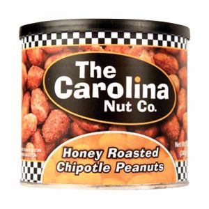 The Carolina Nut Company Honey Roasted Chipotle Peanuts 12 oz Can