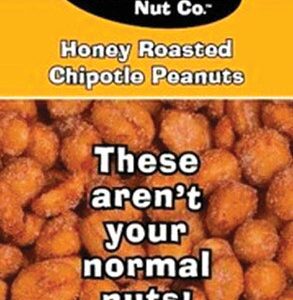 The Carolina Nut Company Honey Roasted Chipotle Peanuts 1.75 oz Tube Bag