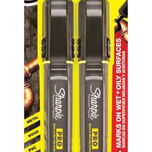 Sharpie PRO Black Chisel Tip Permanent Marker 2 pk