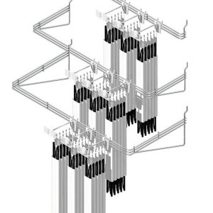Southern Imperial 1-1/4 in. H X 45 in. W X 8-3/4 in. L Silver POS Compatible Product Organizer 1 pk