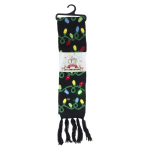 DM Merchandising Christmas Light-Up Scarf Polyester 1 pk