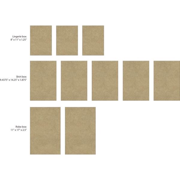 Paper Images Brown Apparel Gift Box