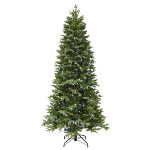 Polygroup 7-1/2 ft. Slim LED 390 ct Color Changing Christmas Tree