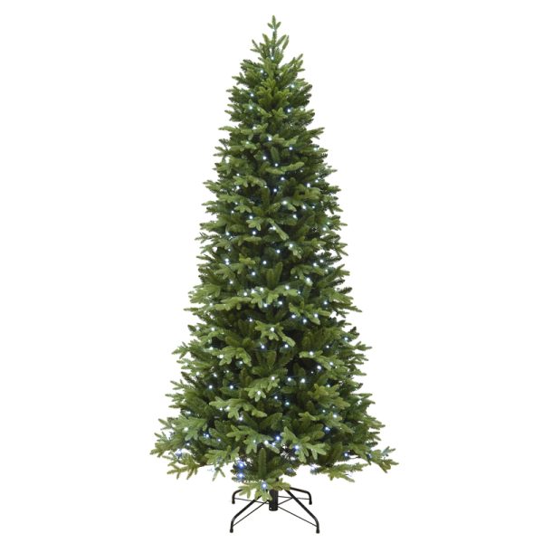 Polygroup 7-1/2 ft. Slim LED 390 ct Color Changing Christmas Tree