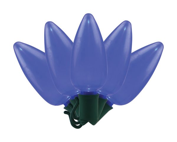 Celebrations Platinum LED C9 Blue 25 ct String Christmas Lights