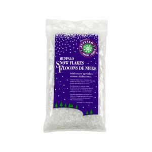 Buffalo Iridescent Snowflakes Artificial Snow Polyethylene 1 pk