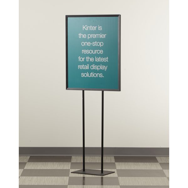 Kinter 59 in. H X 22 in. W Black Poster Frame Sign Holder Steel