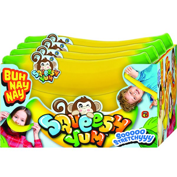 Squeesh Yum Buh Nay Nay Toy Rubber Green/Yellow