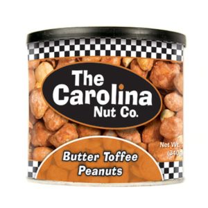 The Carolina Nut Company Butter Toffee Peanuts 12 oz Can