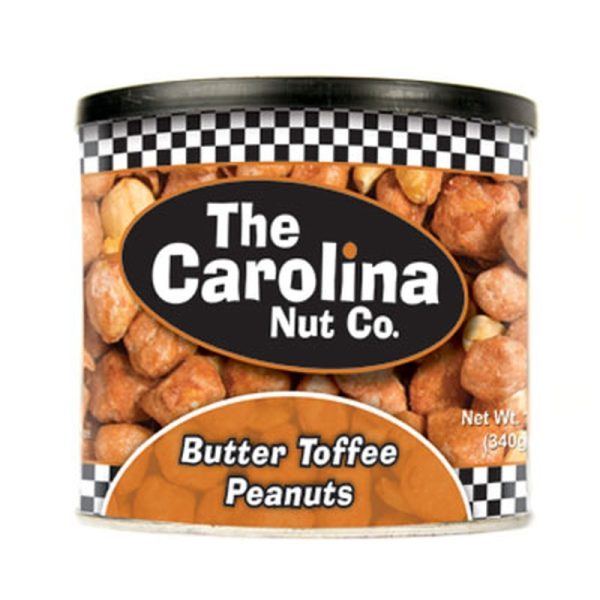 The Carolina Nut Company Butter Toffee Peanuts 12 oz Can