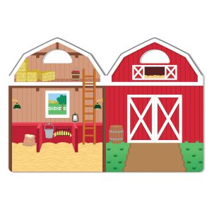 Melissa & Doug Farm Puffy Stickers Set Plastic 53 pc