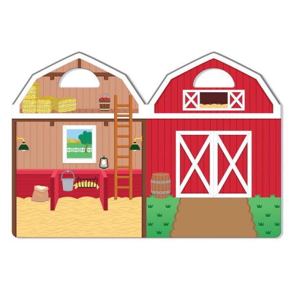 Melissa & Doug Farm Puffy Stickers Set Plastic 53 pc