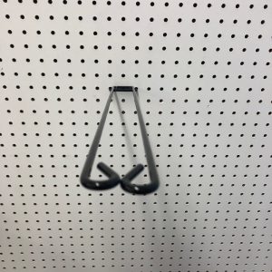 Trion 1.3 in. H X 3.75 in. W X 18 in. L Powder Coated Black Broom Loop Hook 1 pk