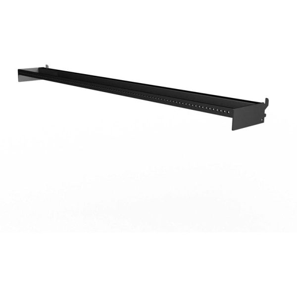 EBSCO 2.375 in. H X 6.00 in. W X 47.990 in. L Black Power Bar With Holes Display Metal
