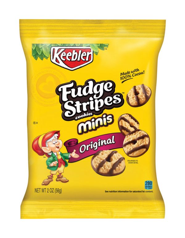 Keebler Fudge Stripes Original Cookies 2 oz Bagged
