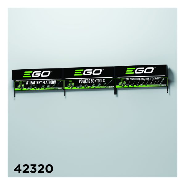 Retail First Inc 49 in. H X 12 in. W X 2 in. L Multicolored EGO Header Kit Acrylic