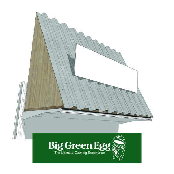 Retail First Big Green Egg Canopy Topper Plastic