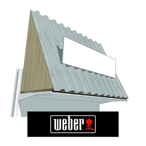 Retail First Black Weber Canopy Topper Plastic