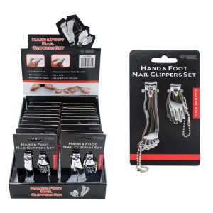 Diamond Visions Silver Hand and Foot Nail Clippers 2 pk