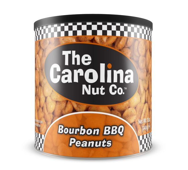 The Carolina Nut Company Bourbon BBQ Peanuts 12 oz Can