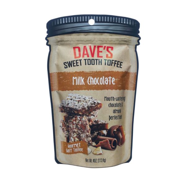 Dave's Sweet Tooth Milk Chocolate Toffee 4 oz