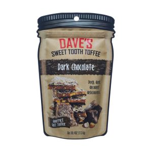 Dave's Sweet Tooth Dark Chocolate Toffee 4 oz