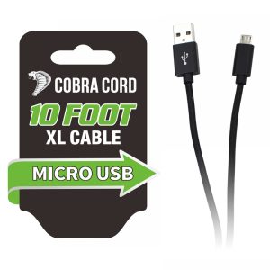 Diamond Visions Cobra Cord Micro USB Cell Phone Cord Nylon 1 pk