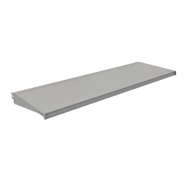 Lozier 1 in. H X 48 in. W X 16 in. L Powder Coated Silver DL Style Shelf 2 pk