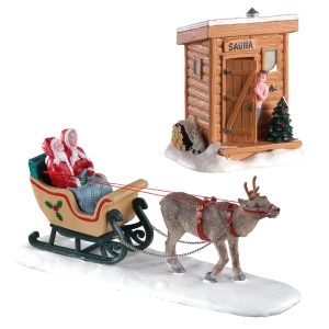 Lemax It's Cold Out There, North Pole Sleigh Ride Christmas Village