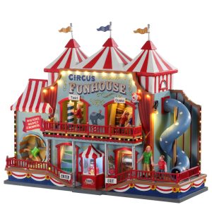 Lemax Multicolored Circus Fun House Table Decor